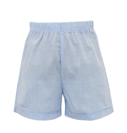 Anavini Light Blue Gingham Shorts