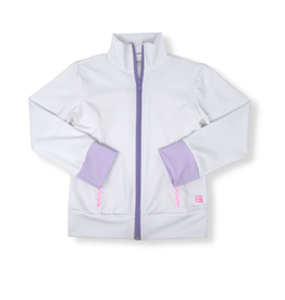 SET Juliet Jacket, White with Lavender Micro Gingham