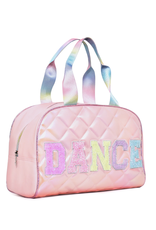 OMG Accessories DANCE Quilted Pink Duffle Bag