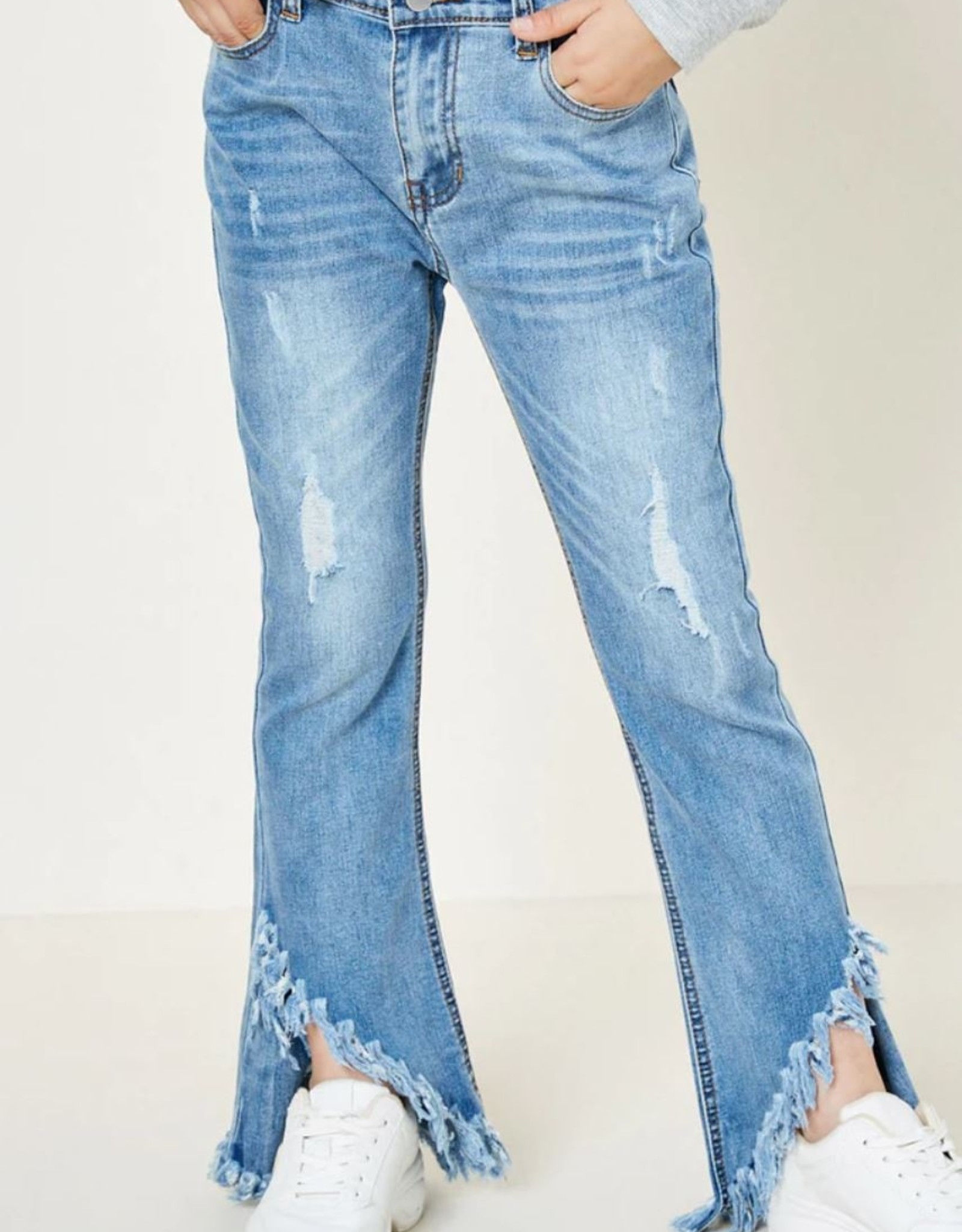Hayden Los Angeles Distressed Jeans Mid Denim