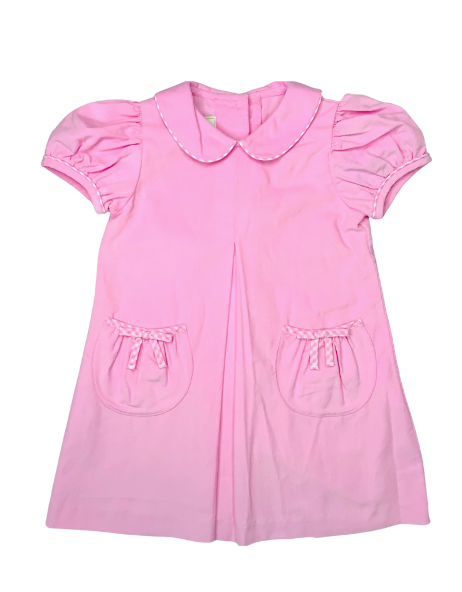 Zuccini Cicely Dress Short Sleeve, Pink Corduroy