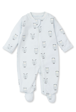 Kissy Kissy Blue Baa Baa Lambs Zipper Footie