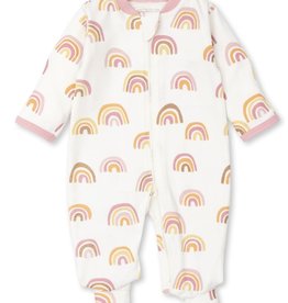 Kissy Kissy Under The Rainbow Zipper Footie