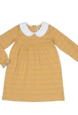 The Oaks Jane Mustard Striped Dress