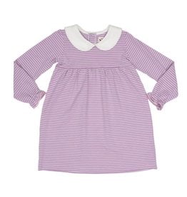 The Oaks Jane Light Purple Striped Dress