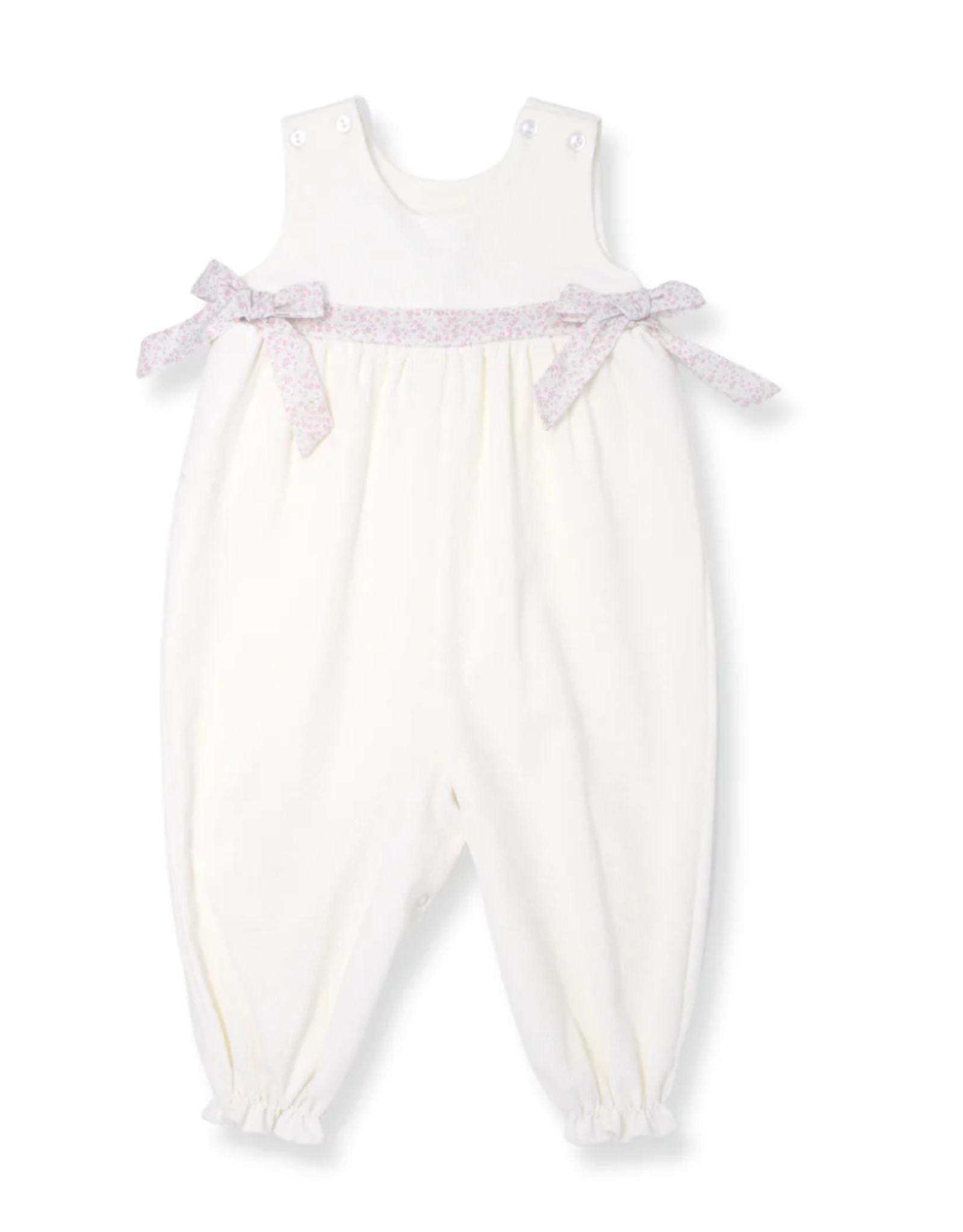 LullabySet Rosie Romper, White Cord and Floral