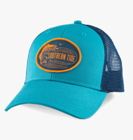 Southern Tide Bass Bite Patch Trucker Hat, Low Tide Blue
