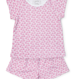 Lila + Hayes Emery Short Set Soccer Shots Pink