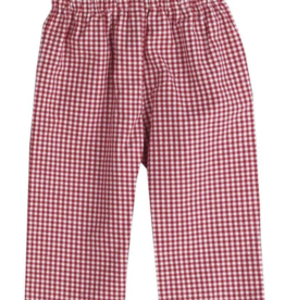 Color Works Red Check Pants