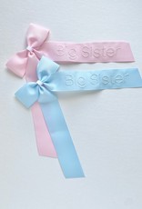 Sew Sweet Big Sister Bow 1.5" Blue Ribbon