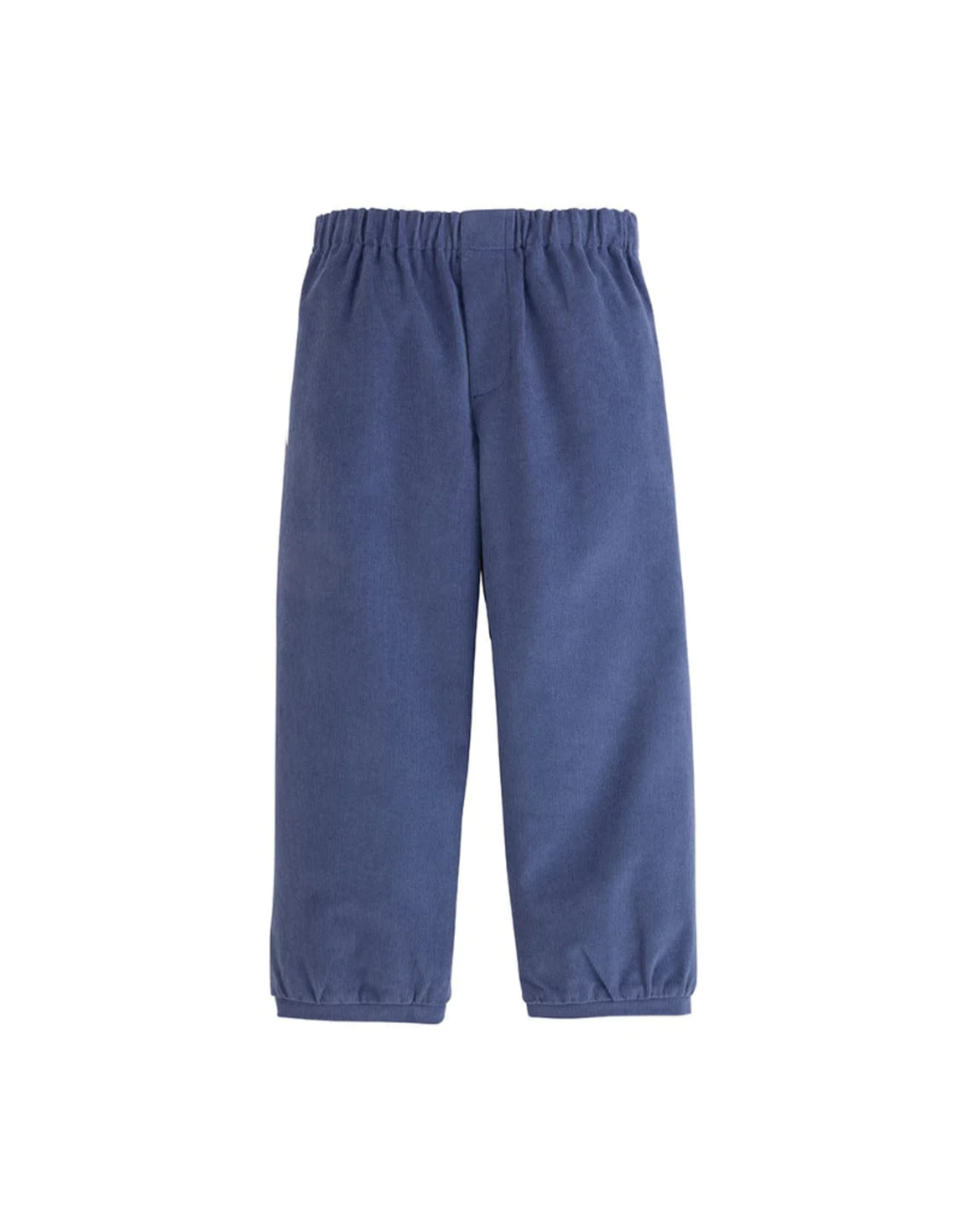 Little English Banded Pull On Pant - Blue Gray Corduroy