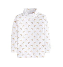 Little English Trout Printed Turtleneck