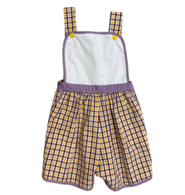 LSU Plaid Romper