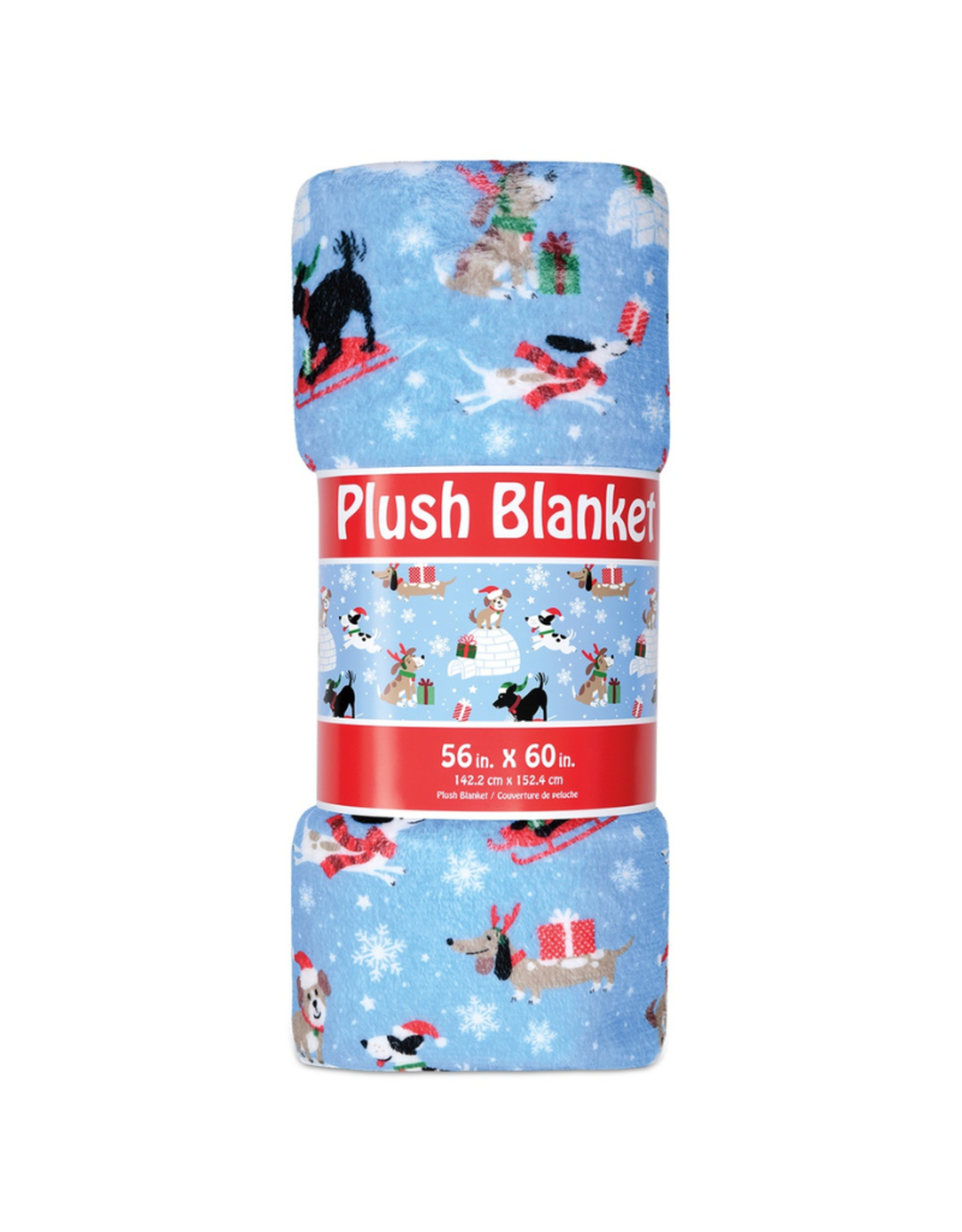 Iscream Snow Dogs Plush Blanket