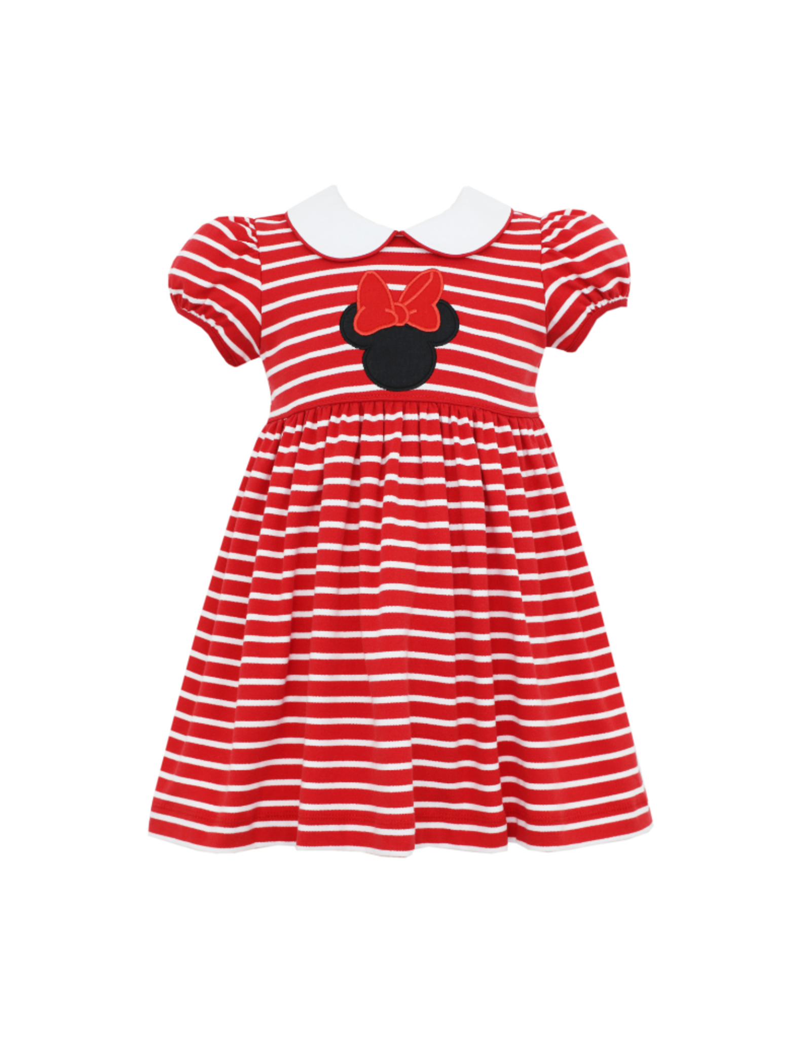 Claire and Charlie Minnie SS Red & White Knit Dress
