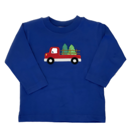 Luigi LS Royla Blue Shirt with Truck/Christmas Tree