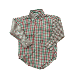 Funtasia Too Red/Green Check Button Down