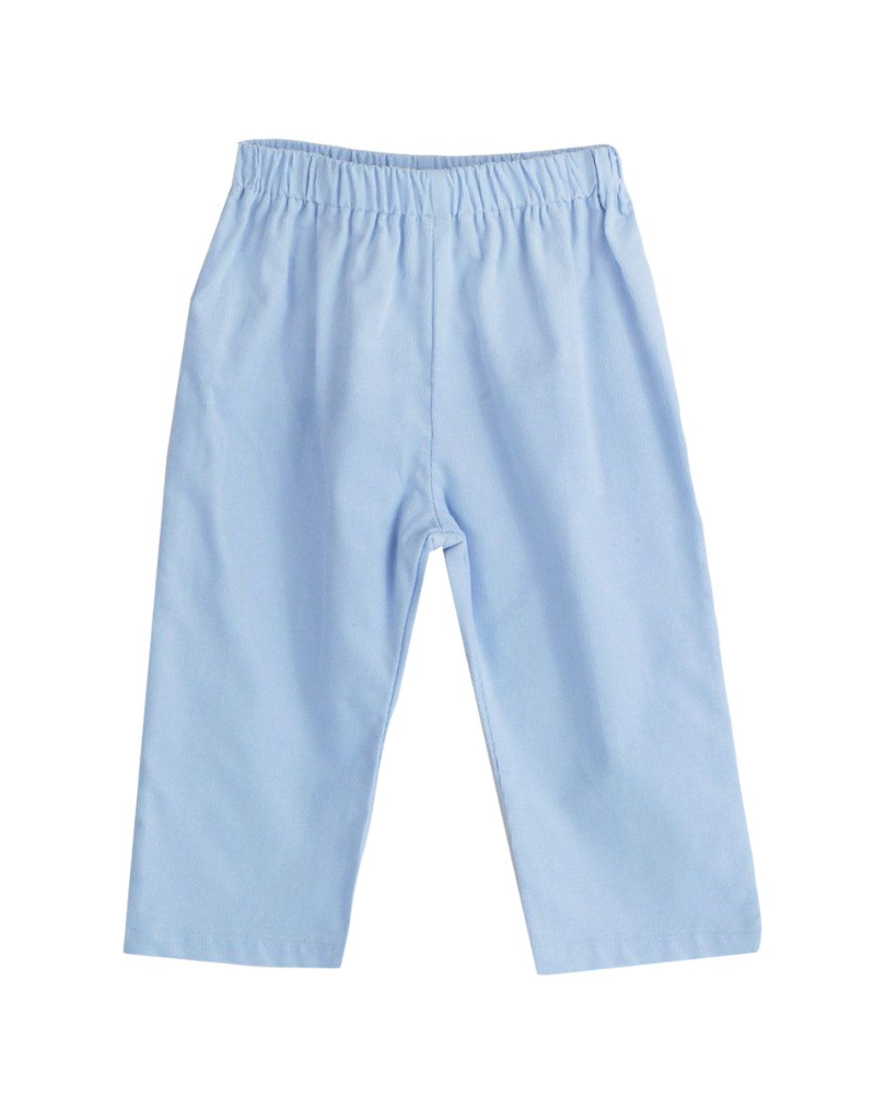 Light Blue Corduroy Pants Mini Macarons Boutique