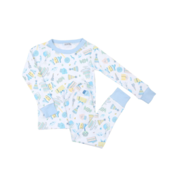 Magnolia Baby Birthday Bash Long Pajamas Blue