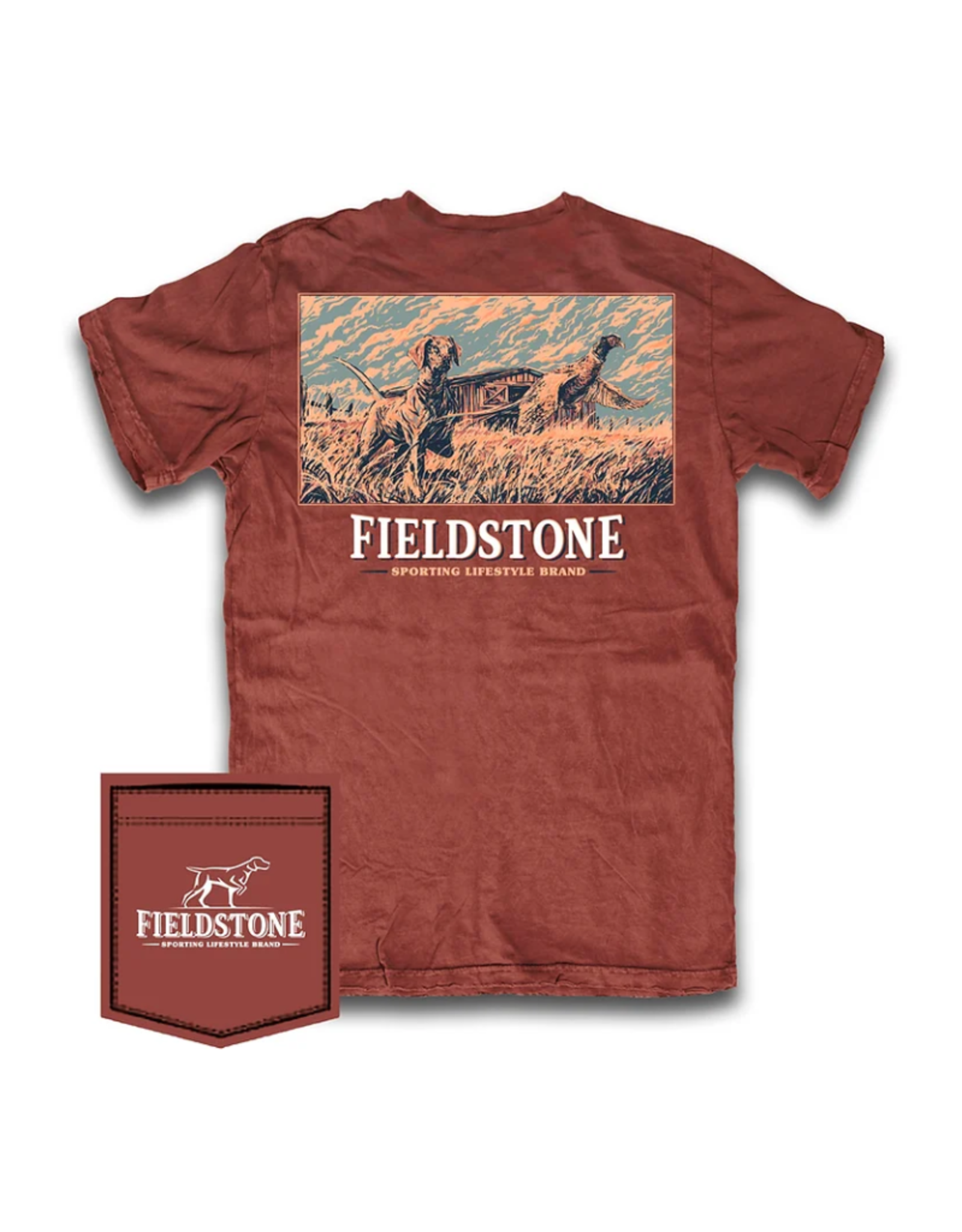 Fieldstone Youth SS Tee Flush Duck Red