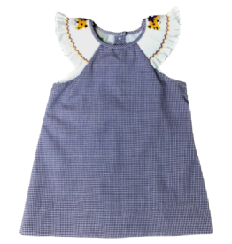 Smocked Sleeve Dress Tiger