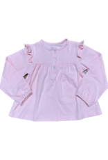 LS Top with Ruffles, Pink, 6