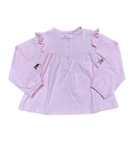 LS Top with Ruffles, Pink, 6