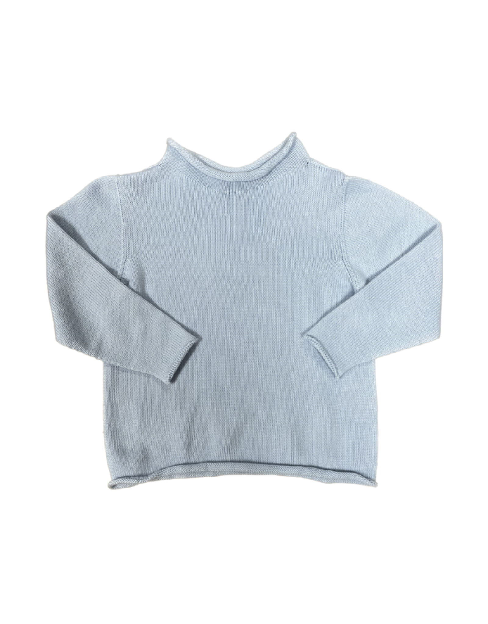 Jersey Rollneck Sweater Blue