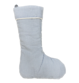 LullabySet Holiday Stocking Mini Gingham Blue