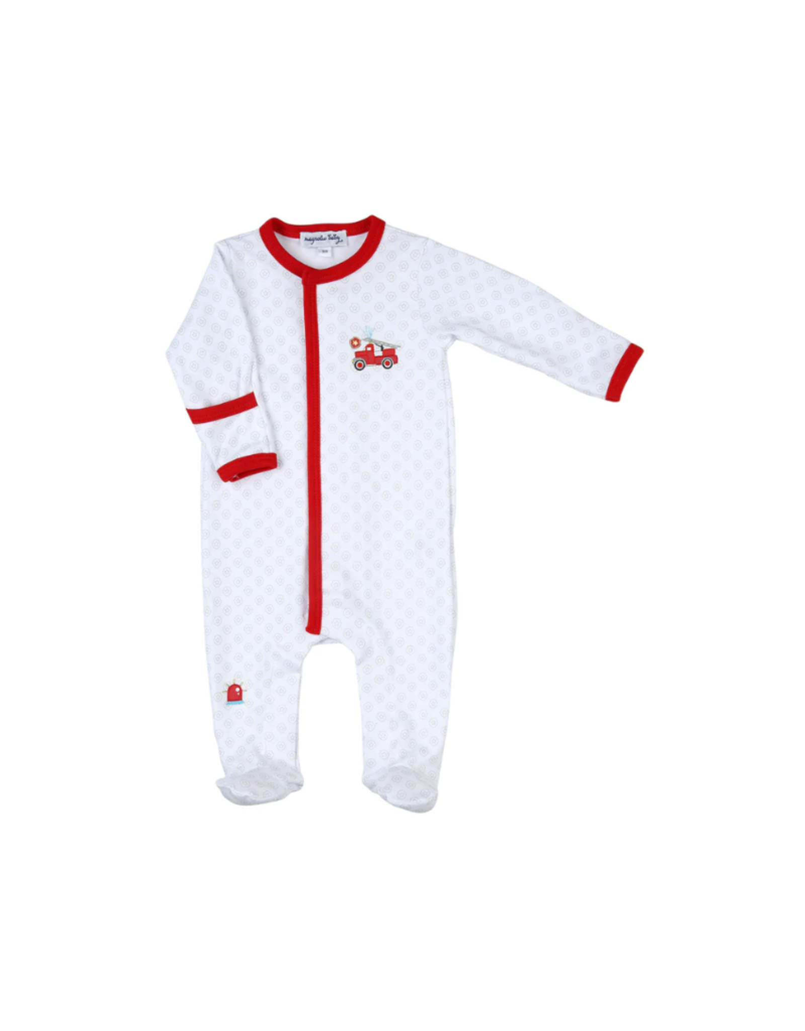 Magnolia Baby Sound The Alarm Embroidered Footie