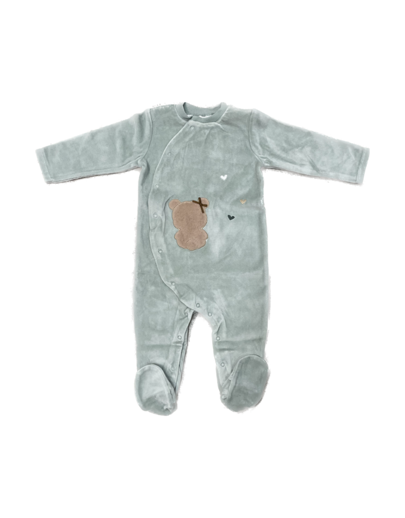 Mayoral 2.613 Velour Onesie Mint Teddy