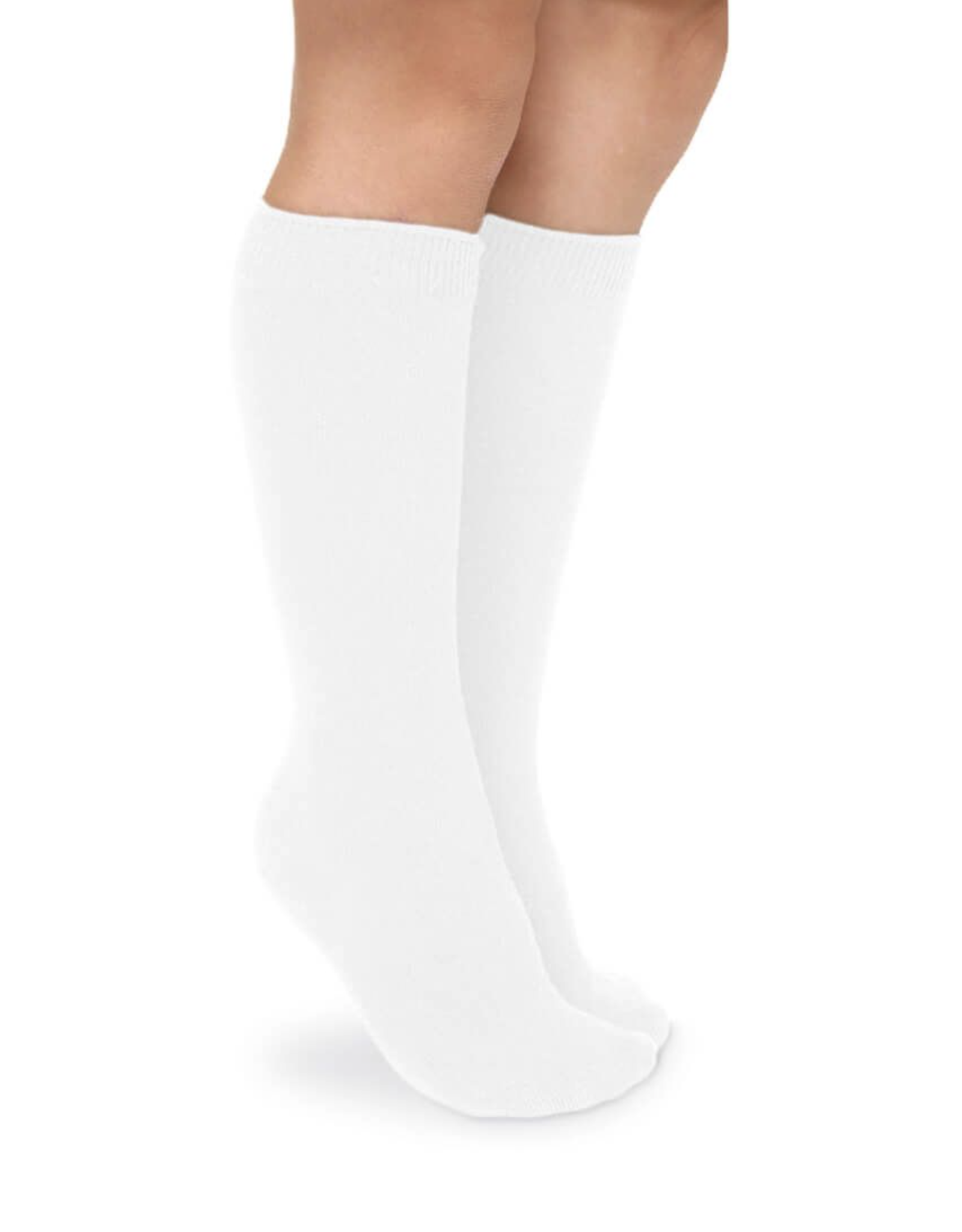 Jefferies Socks White Cotton Knee High 2 Pack 1600
