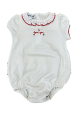 Magnolia Baby Love You Embroidered SS Ruffle Bubble