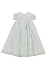 Auraluz White Cross Christening Gown with Lace