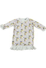 Little Louanne Mardi Gras Unicorn Ruffle Gown