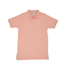 The Beaufort Bonnet Company Prim and Proper SS Polo - Pompano Peach The Beaufort Bonnet Company Prim and Proper SS Polo - Pompano Peach