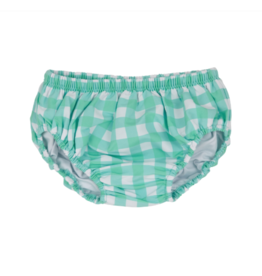 The Beaufort Bonnet Company Beach Bum Cover, Grace Bay Green & Sea Island Seafoam Gingham