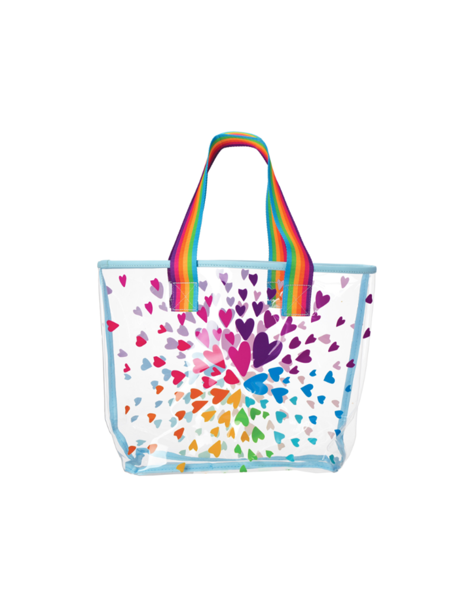 15 x 17 Large Mermaid Sparkle Clear Vinyl Tote Bags - 12 Pc.