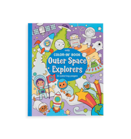 OOLY Color-in' Book Outer Space Explorers