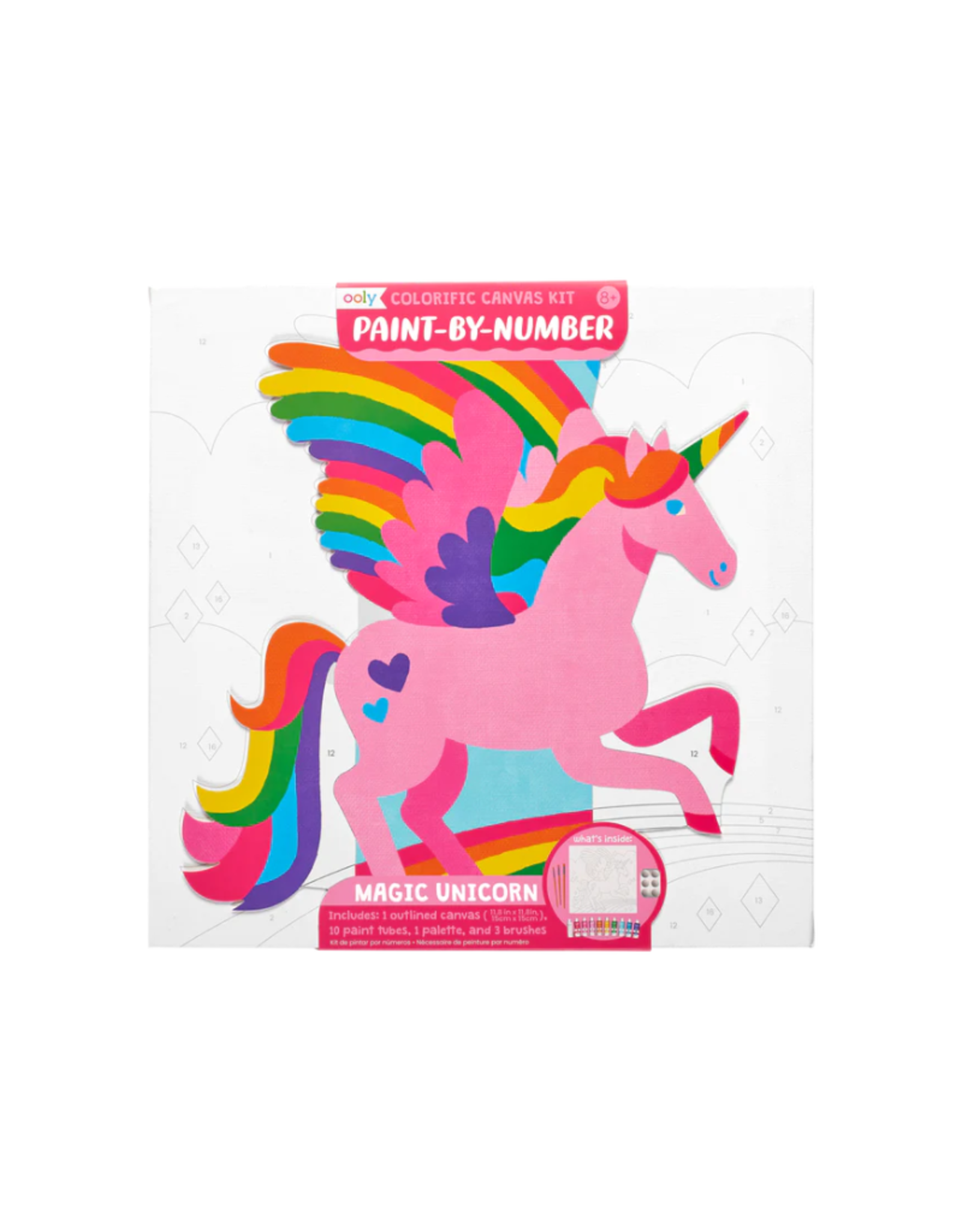 OOLY Colorific Canvas Paint By Number Magic Unicorn