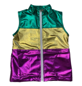 Metallic Mardi Gras Vest