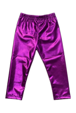Purple Metallic Leggings