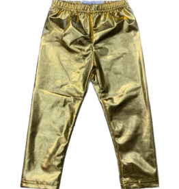 Gold Metallic Leggings