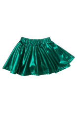 Green Metallic Skirt