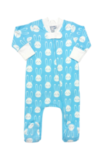 Magnolia Baby All Ears Printed Zipped Footie Blue