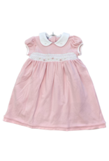Magnolia Baby Sophia And Oliver Smock Collar SS Dress Pink