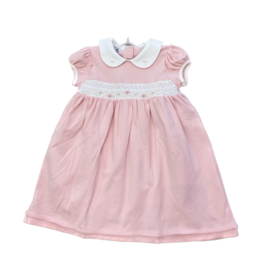 Magnolia Baby Sophia And Oliver Smock Collar SS Dress Pink