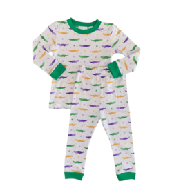 Lulu Bebe LLC MG Gator Two Piece PJ Set - 7