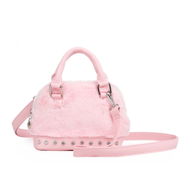 OMG Accessories Plush Mini Dome Bag