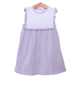 Trotter Street Kids Alice Dress Lavender Stripe